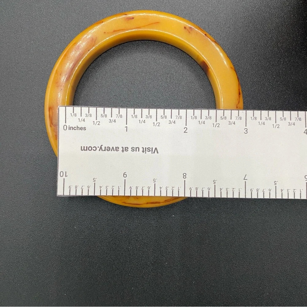 Bakelite Bangle Butterscotch Caramel - Picture 6 of 11